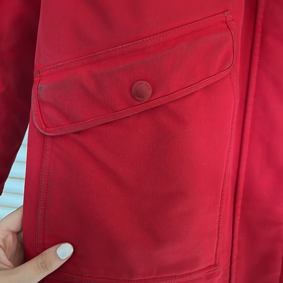 Lands End Expedition Parka Red Winter Coat - Picture 8 of 13